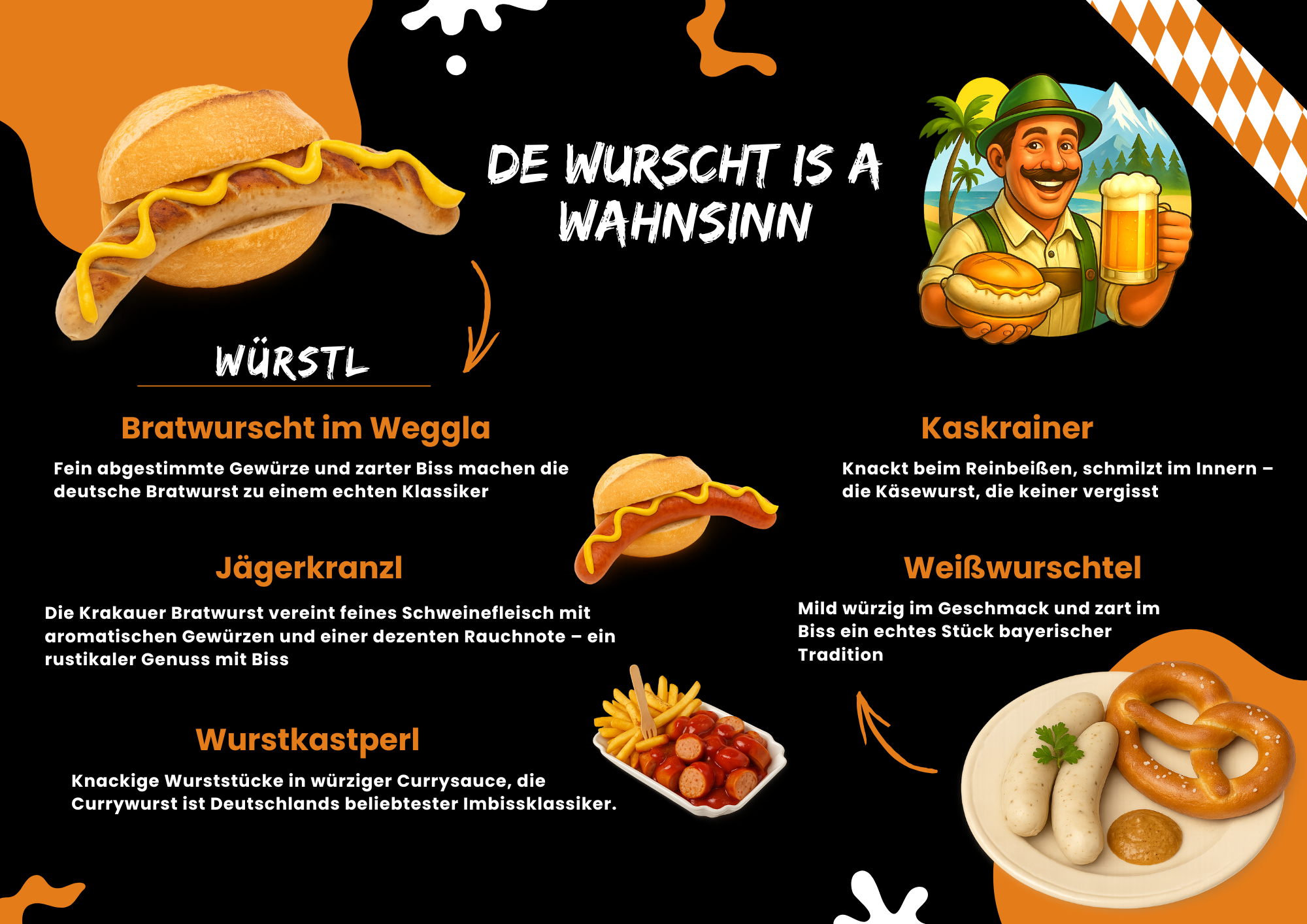 Bayrischer Streetfood,Foodtruck,Würstchen