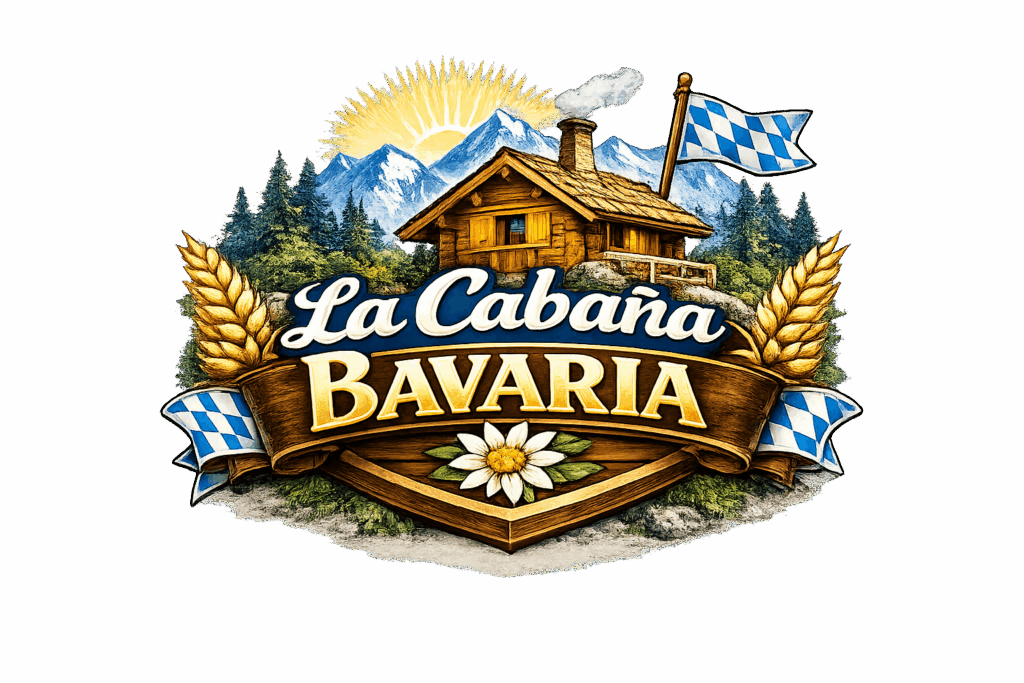 Salchichas alemanas tradicionales en foodtruck La Cabaña Bavaria durante Oktoberfest en España